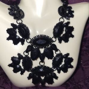 Black collar necklace